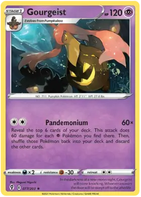 Gourgeist 077, Evolving Skies | Sword & Shield, , 5.00 kr, Pokesingles. Kjøp pokemon kort til lave priser hos oss.