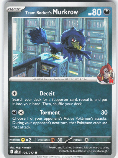 Team Rocket's Murkrow 126 - Ascended Heroes