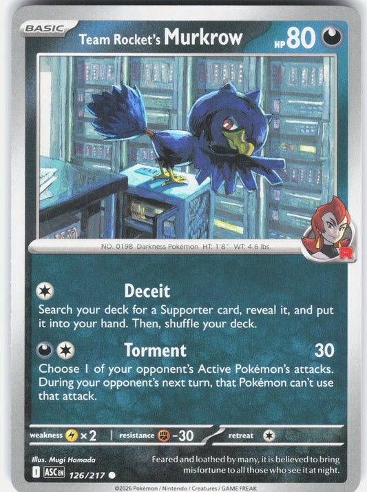 Team Rocket's Murkrow 126 - Ascended Heroes