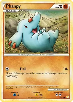 Phanpy 77 - HeartGold SoulSilver Pokesingles