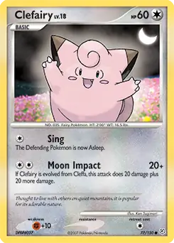 Clefairy 77 - Diamond & Pearl Pokesingles