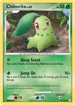 Chikorita 77 - Mysterious Treasures Pokesingles