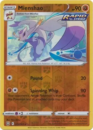 Mienshao Reverse Holo 077 - Battle Styles