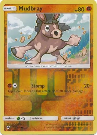 Mudbray Reverse Holo 77 - Burning Shadows Pokesingles