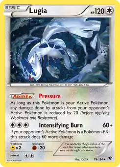 Lugia 78 Non Holo - Fates Collide Pokesingles