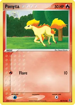 Ponyta 78 - Delta Species Pokesingles