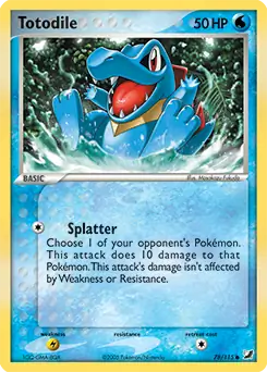 Totodile 78 - Unseen Forces Pokesingles