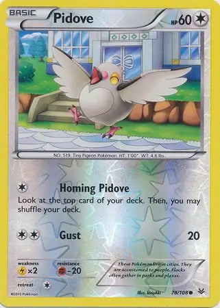 Pidove Reverse Holo 78 - Roaring Skies Pokesingles
