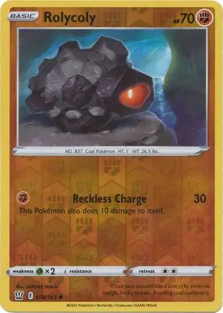 Rolycoly Reverse Holo 078 - Battle Styles Pokesingles