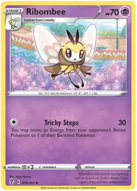 Ribombee 079, Evolving Skies | Sword & Shield, , 5.00 kr, Pokesingles. Kjøp pokemon kort til lave priser hos oss.
