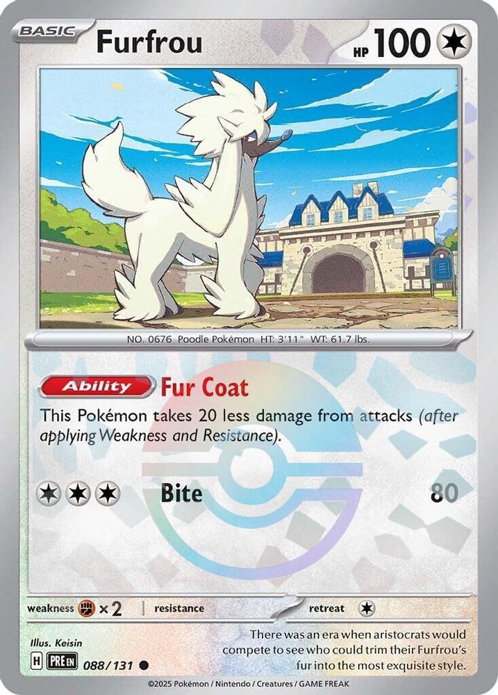 Furfrou (Poke Ball Pattern) 88 - Prismatic Evolutions