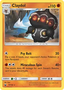 Claydol 79 - Celestial Storm Pokesingles