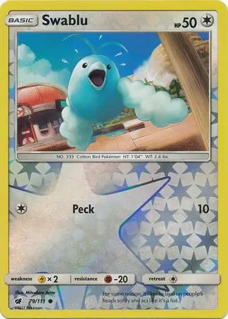 Swablu Reverse Holo 79 - Crimson Invasion Pokesingles