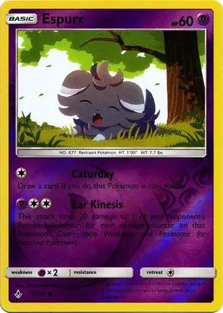 Espurr Reverse Holo 79 - Unbroken Bonds Pokesingles