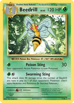 Beedrill 7 - Evolutions Pokesingles
