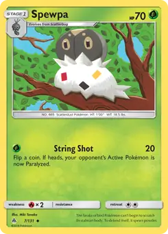 Spewpa 7 - Forbidden Light Pokesingles