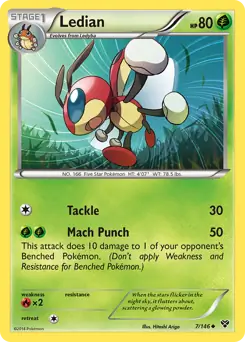 Ledian 7 - XY Base Pokesingles