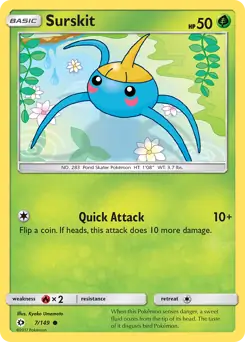 Surskit 7 - Sun & Moon Base Pokesingles