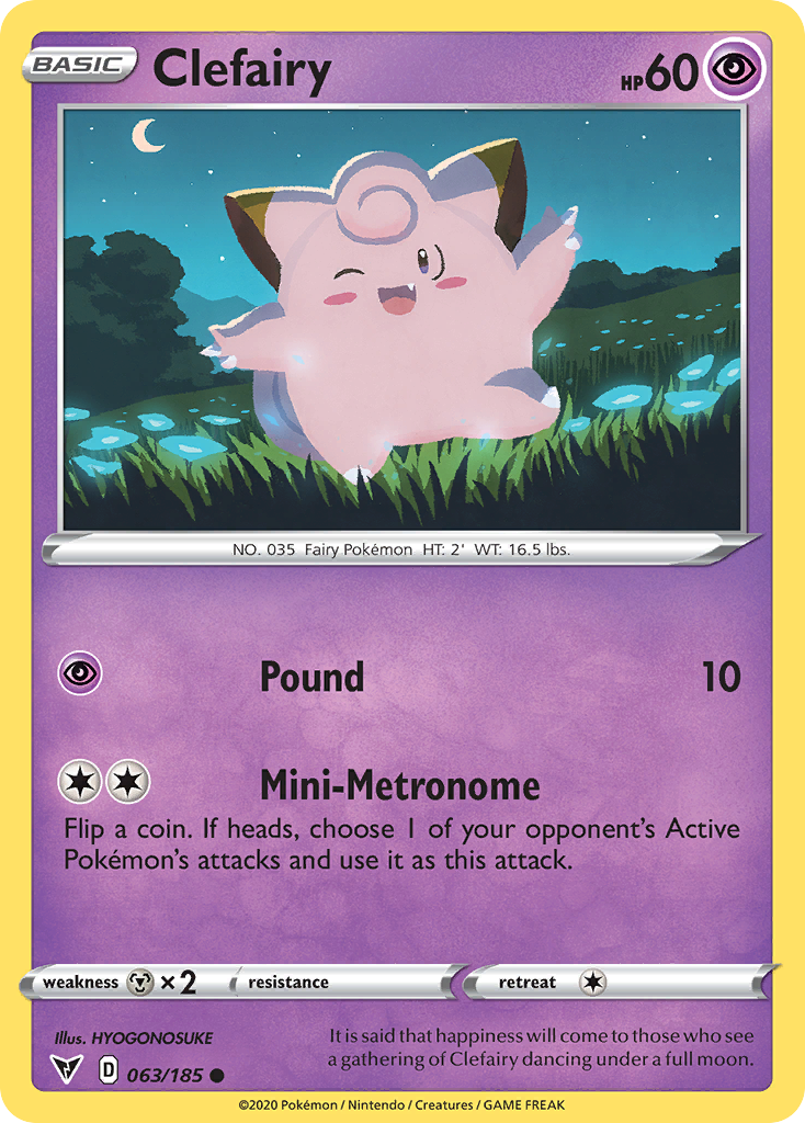 Clefairy 63 - Vivid Voltage
