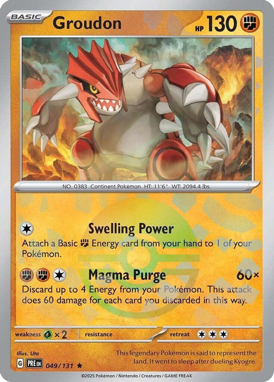 Groudon (Poke Ball Pattern) 49 - Prismatic Evolutions