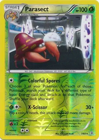 Parasect Reverse Holo 7 - Generations Pokesingles