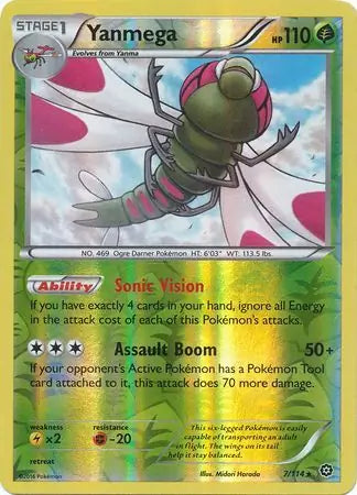 Yanmega Reverse Holo 7 - Steam Siege, Steam Siege | XY, reverse, 7.00 kr, Pokesingles. Kjøp pokemon kort til lave priser hos oss.