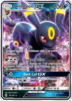 Umbreon GX 80 - Sun & Moon Base