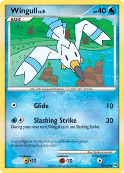 Wingull 80 - Arceus Pokesingles