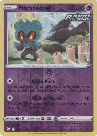 Marshadow Reverse Holo 080, Evolving Skies | Sword & Shield, , 5.00 kr, Pokesingles. Kjøp pokemon kort til lave priser hos oss.