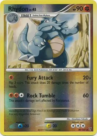 Rhydon Reverse Holo 80 - Supreme Victors Pokesingles