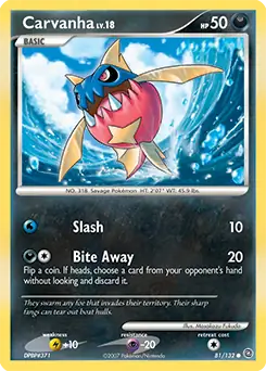 Carvanha 81 - Secret Wonders Pokesingles