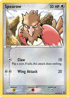Spearow 81 - Fire Red Leaf Green Pokesingles