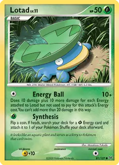 Lotad 81 - Platinum Pokesingles