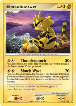 Electabuzz 81 - Diamond & Pearl Pokesingles