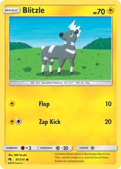 Blitzle 81 - Lost Thunder Pokesingles