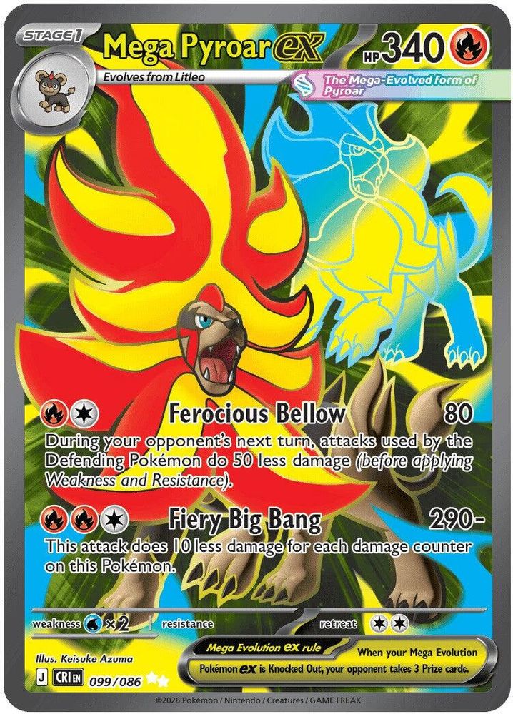 Mega Pyroar ex 99 - Chaos Rising