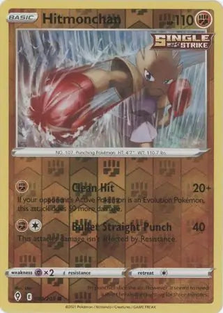 Hitmonchan Reverse Holo 081, Evolving Skies | Sword & Shield, , 5.00 kr, Pokesingles. Kjøp pokemon kort til lave priser hos oss.