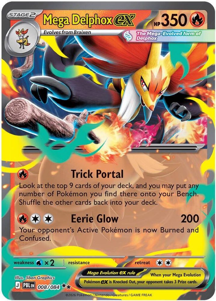 Mega Delphox ex 8 - Pitch Black