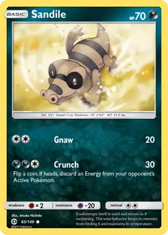 Sandile 83 - Sun & Moon Base Pokesingles