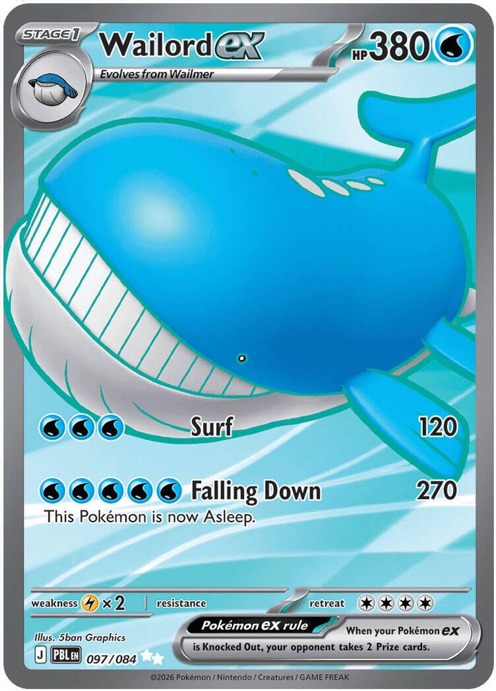 Wailord ex 097/084 - Pitch Black