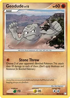 Geodude 84 - Mysterious Treasures Pokesingles