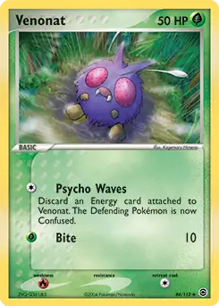 Venonat 84 - Fire Red Leaf Green Pokesingles