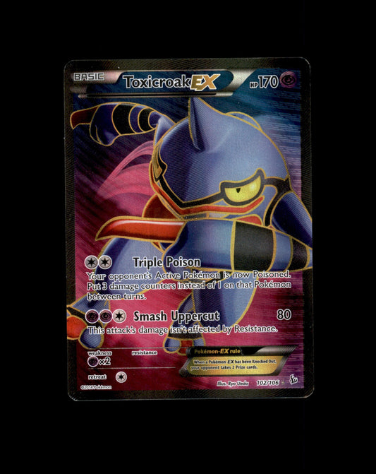 *SE BILDE FOR TILSTAND* Full Art Toxicroak EX 102 - Flashfire Pokesingles