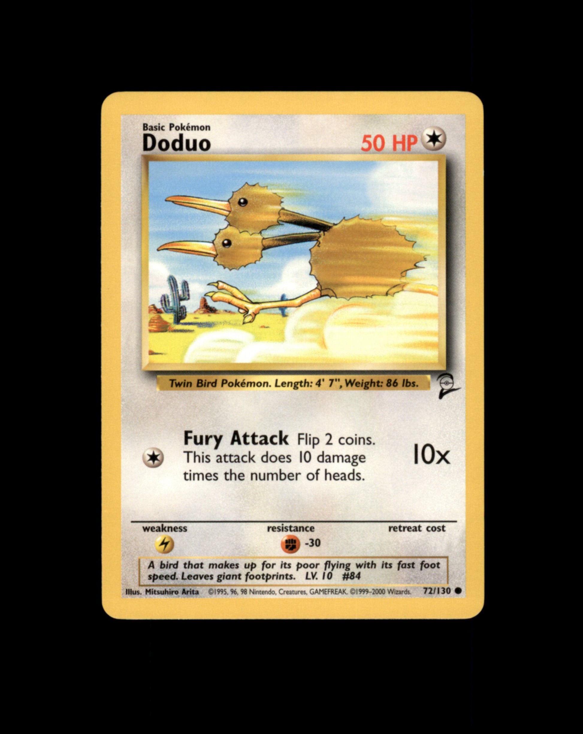 *SE BILDE FOR TILSTAND* Doduo #72 Pokemon Base Set 2 Pokesingles