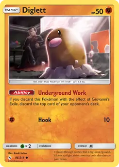 Diglett 85 - Unbroken Bonds Pokesingles