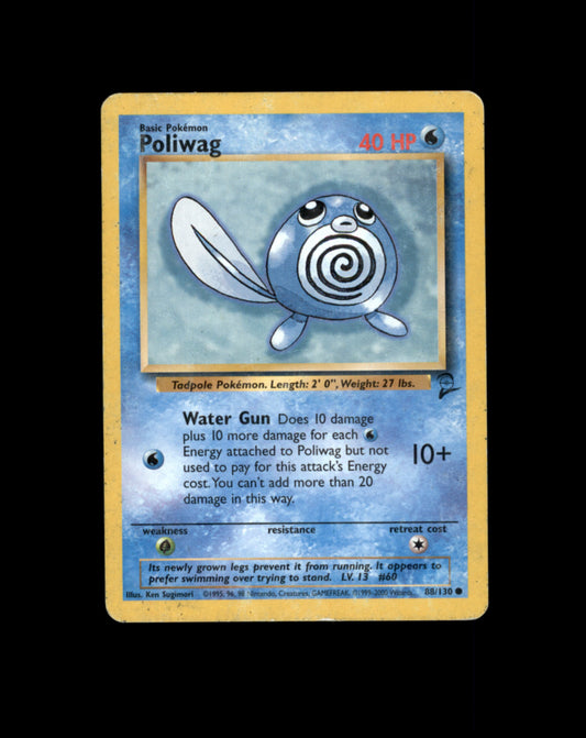 *SE BILDE FOR TILSTAND* Poliwag #88 Pokemon Base Set 2 Pokesingles