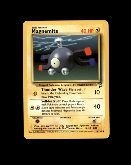 *SE BILDE FOR TILSTAND* Magnemite #79 Pokemon Base Set 2 Pokesingles