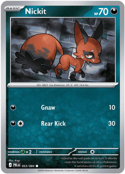 Nickit 053/084 (Reverse Holo) - Pitch Black