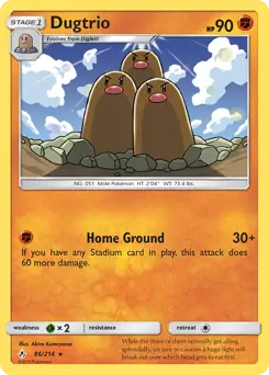 Dugtrio 86 - Unbroken Bonds Pokesingles