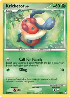 Kricketot 86 - Mysterious Treasures Pokesingles